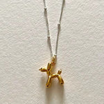 Load image into Gallery viewer, Ballon Dog Gold &amp; Silver Necklace
