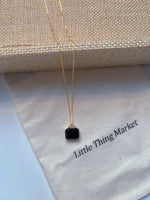 Load image into Gallery viewer, 925 Silver Agate Stone Bag Pendant Necklace

