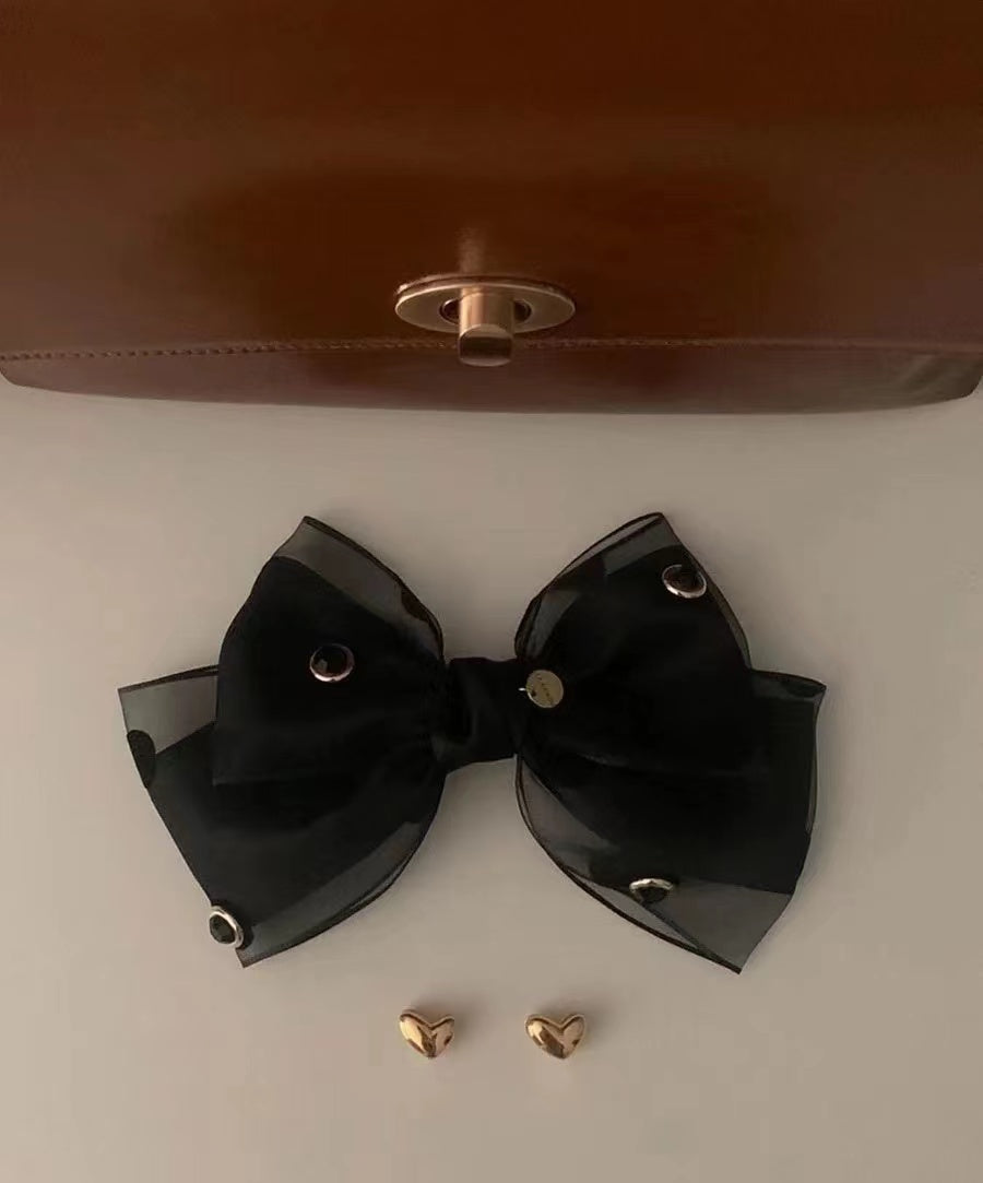 Hand Made Bow Snap Clip