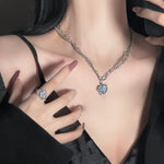 Load image into Gallery viewer, Love Chain Necklace &amp; Ring
