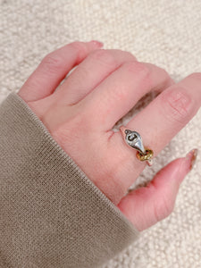 S925 Customized letter Ring