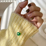 Load image into Gallery viewer, Little Green Heart Necklace

