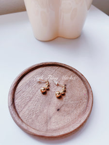 Basic Gold Gum Earring/ Pair