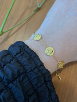 Load image into Gallery viewer, S925 Gold Coin Bracelet
