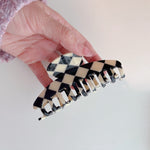 Load image into Gallery viewer, Chess Board Hair Claws
