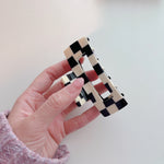 Load image into Gallery viewer, Chess Board Hair Claws
