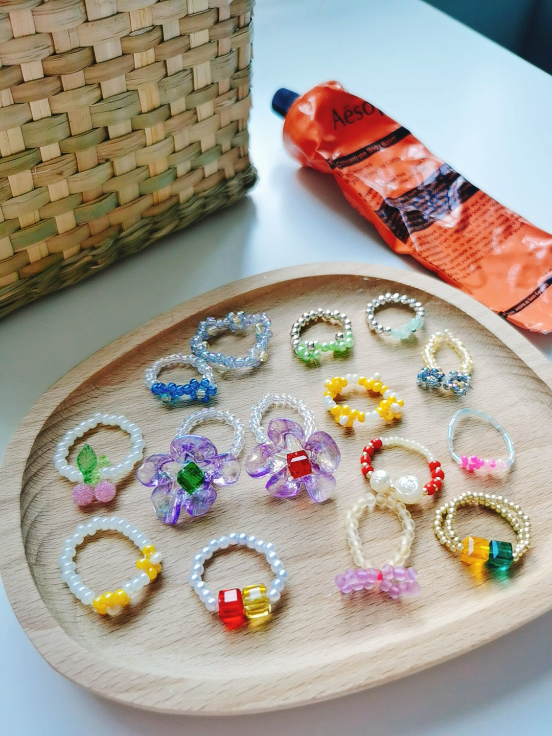 Candy Beaded Rings