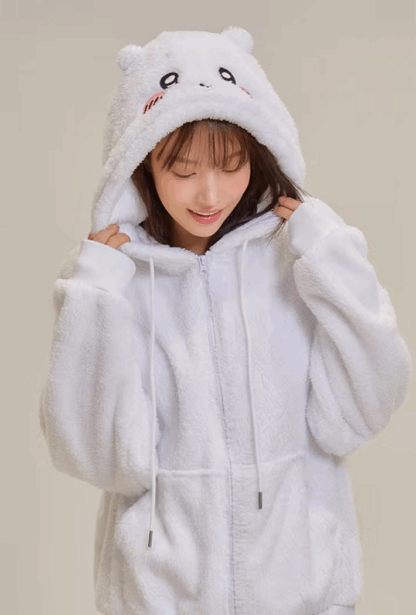 Pre order ｜Chiikawa x spao 毛绒外套 12月发货 下单备注尺码 - Image 3