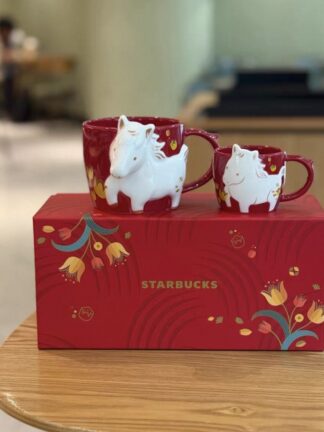 Pre order ｜马年星巴克马克杯套装 355ml + 89ml